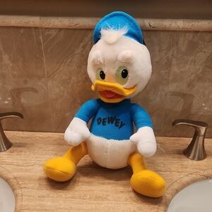Blue and White Dewey Duck Plush Toy